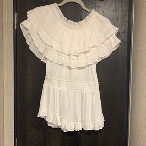 Do+BE white off the shoulder top, size small